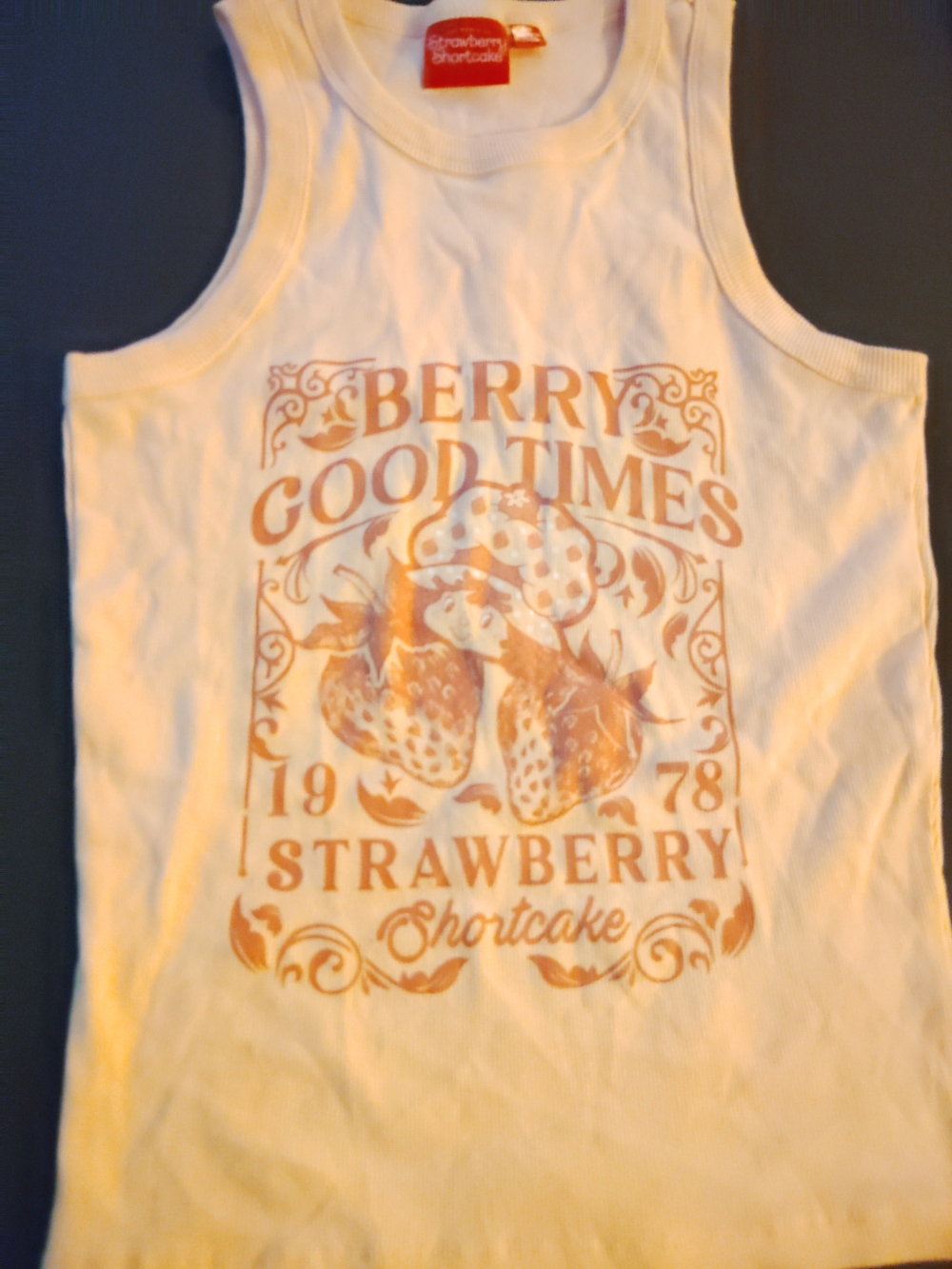 Strawberry Shortcake Pink Graphic Tank Top